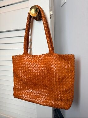 Milaner Italia Mini Woven Elena Tote Bag Purse Handbag